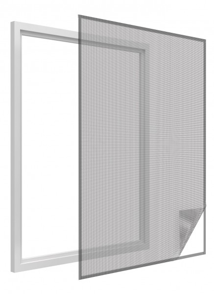 Insektenschutz Sonnenschutz Gitter-Fenster 130 x 150 cm anthrazit/silber